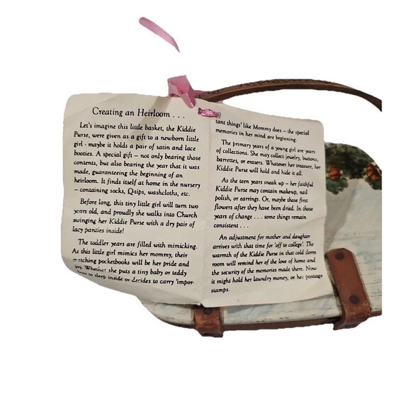 Longaberger 1988 Kiddie Purse 7 x 5 x 3.5 Peter Rabbit Hand Painted - Picture 5 of 8